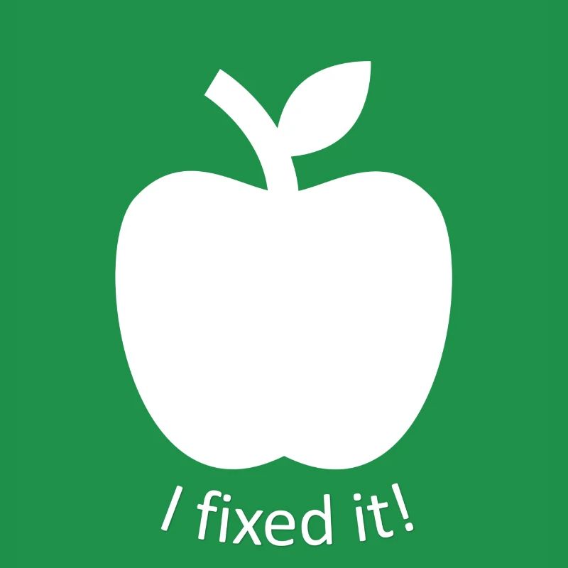 I fixed it Apple, design drôle