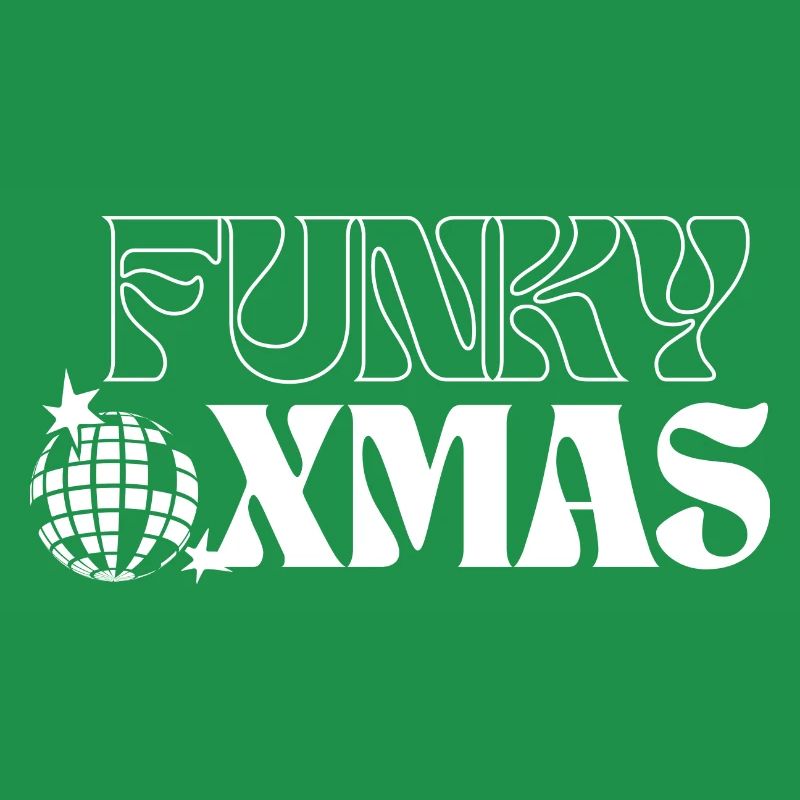 Funky Disco Weihnachtsornament Design