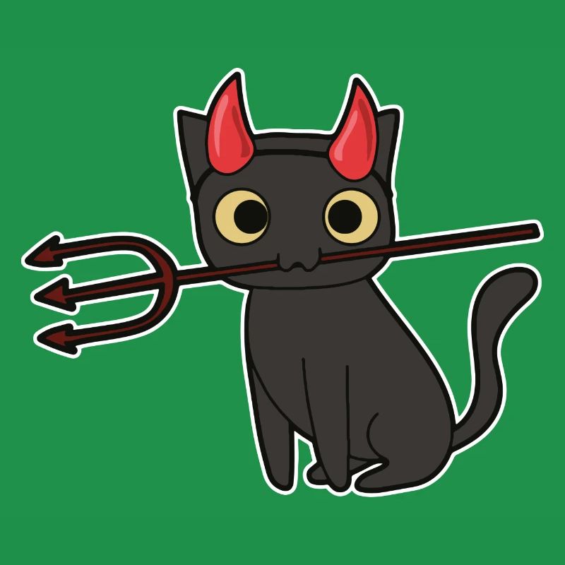 Cat Devil Halloween