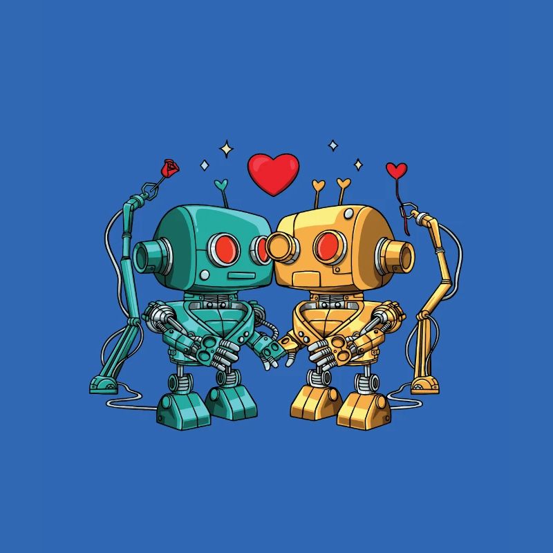 Robots in love for a robot engineer
