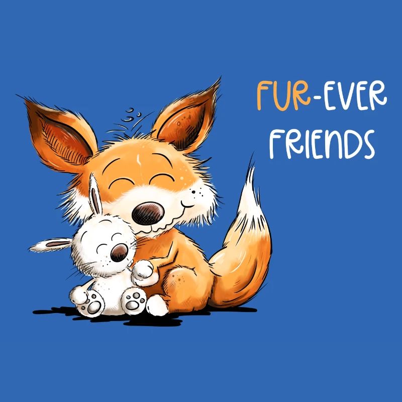 Fuchs Mit Hase Freundschaft Spruch