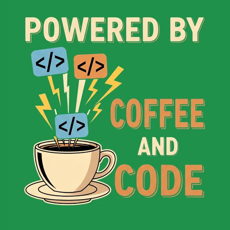 Programmierer Kaffee Motiv Design