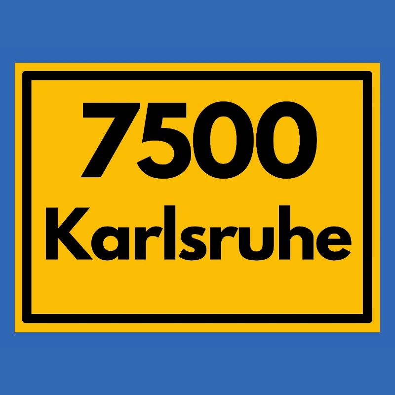 OLD POSTCODE ZIP CODE 7500 KARLSRUHE FÄCHERSTADT