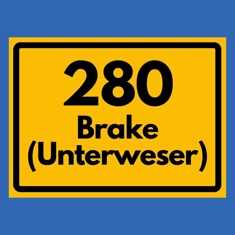 OLD POSTCODE ZIP CODE RETRO 2880 BRAKE UNTERWESER!