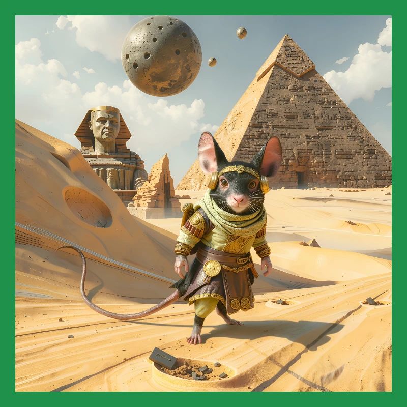 Rat aventureux en Égypte