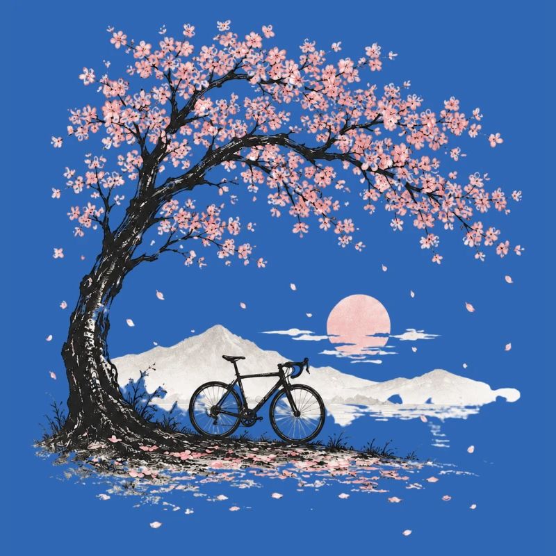 Cherry Blossom Cherry Tree Bicycle