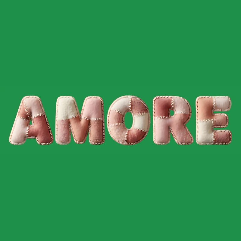 Amore Plush Stitch Patchwork Gift