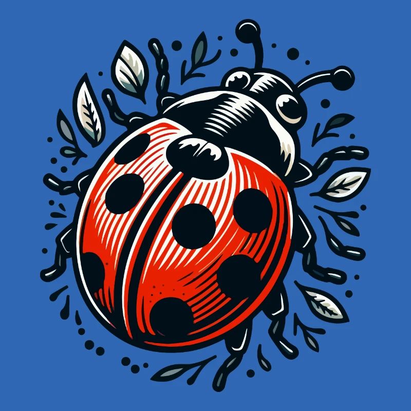 LADYBUG LADYBUG FLYING DOTS INSECT LUCK