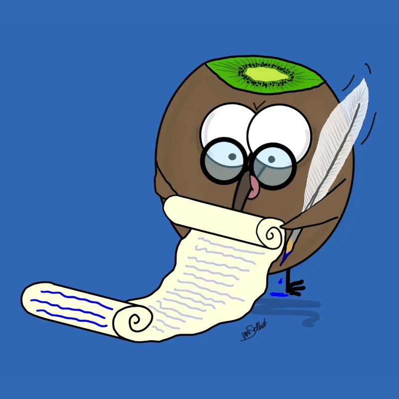 Beaked fruit taking notes, very dignified
