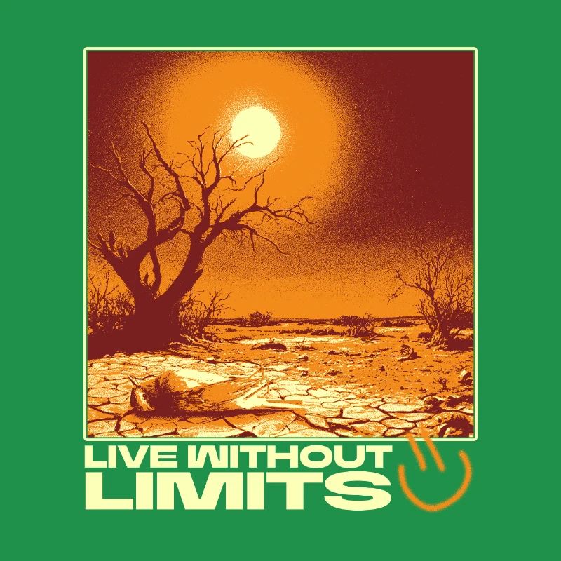 Live Without Limits – Surreal Desert Scene