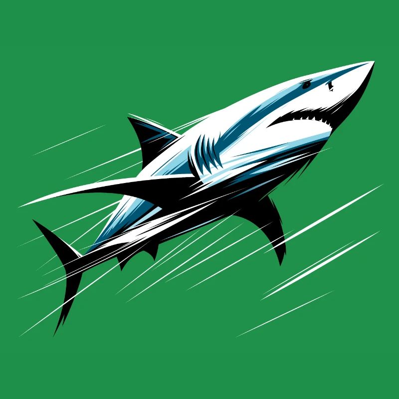 Shark in motion