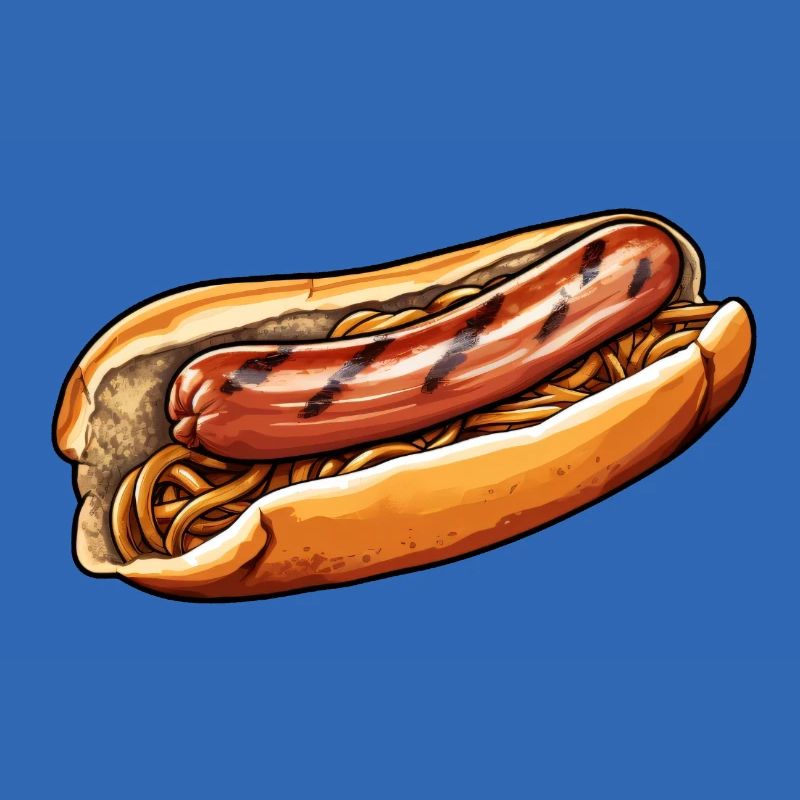 Bratwurst pullassa