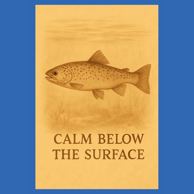 Calm Below the Surface Trout Print