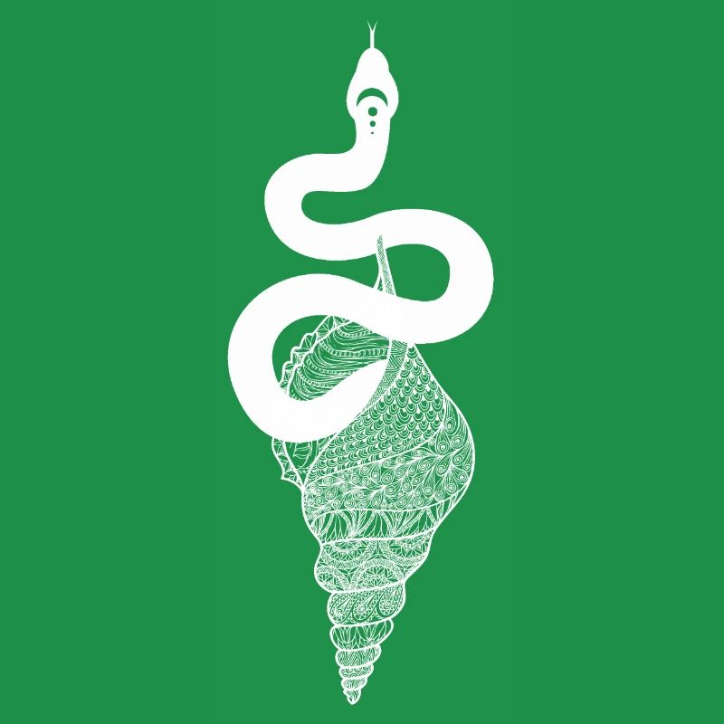 Cosmos Serpent - Snake with shell with pattern