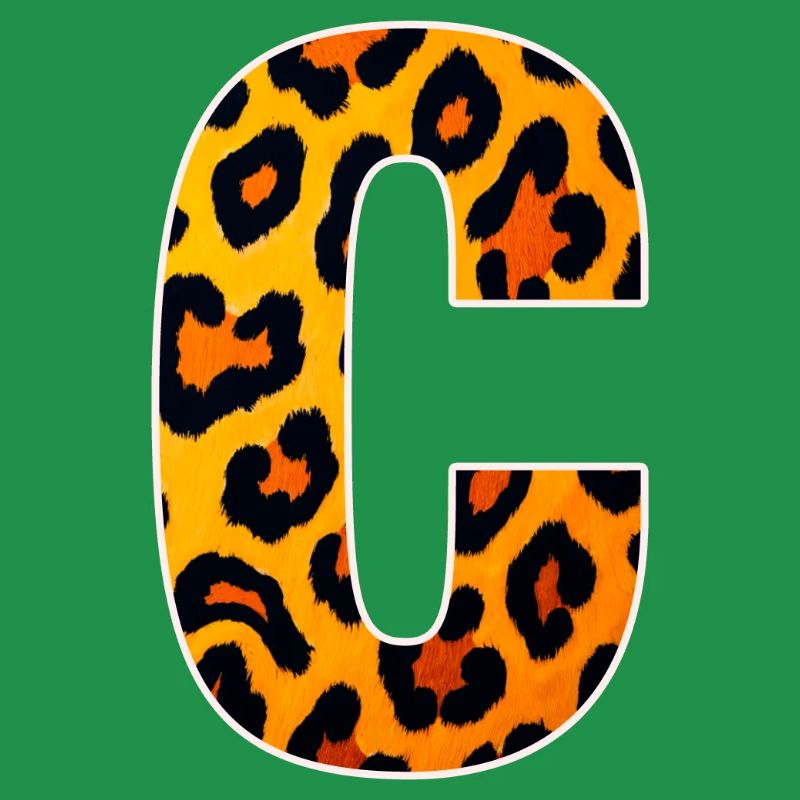 Leopard_Buchstabenmuster_ _C