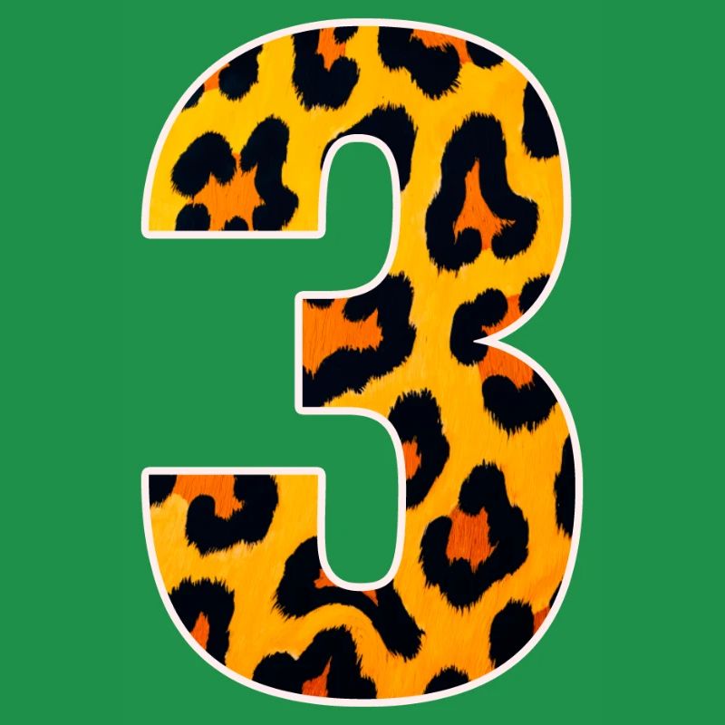 Leopard 3 Number Pattern