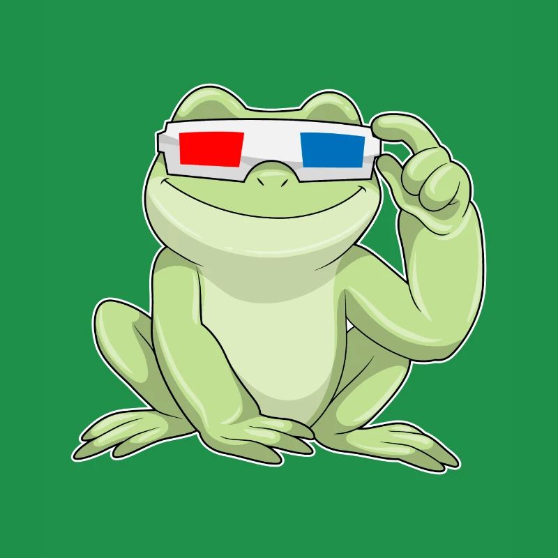 Frosch mit Brille