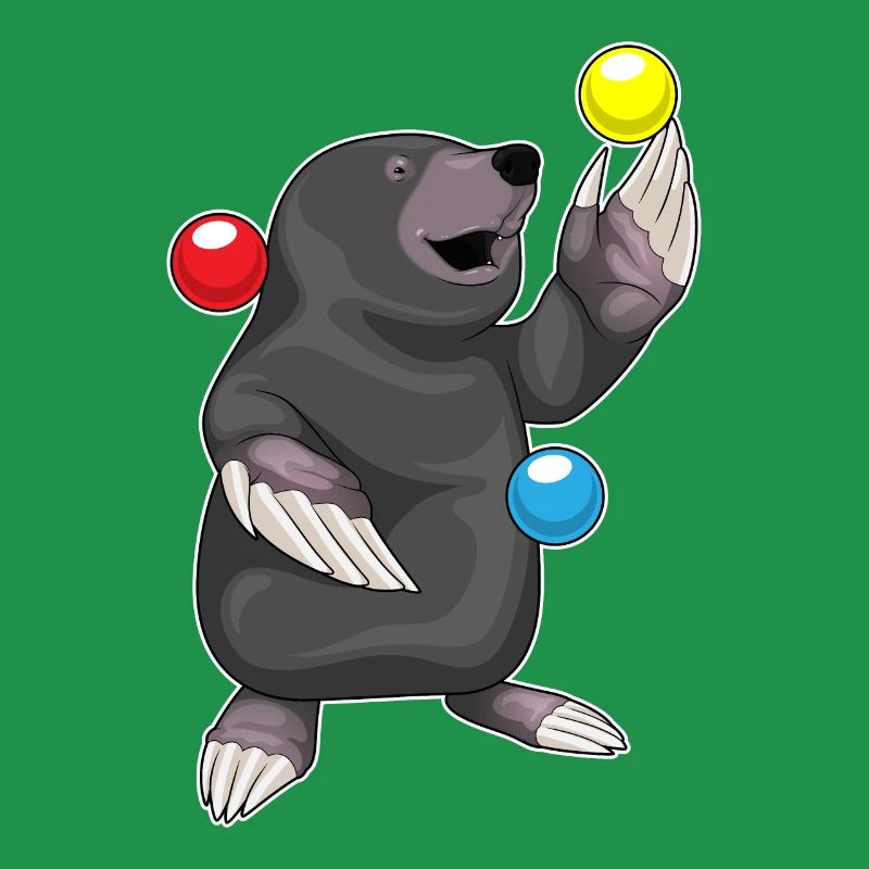Mole Juggler Juggling