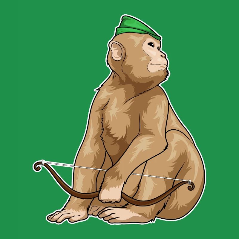 Affe Bogenschütze Bogen