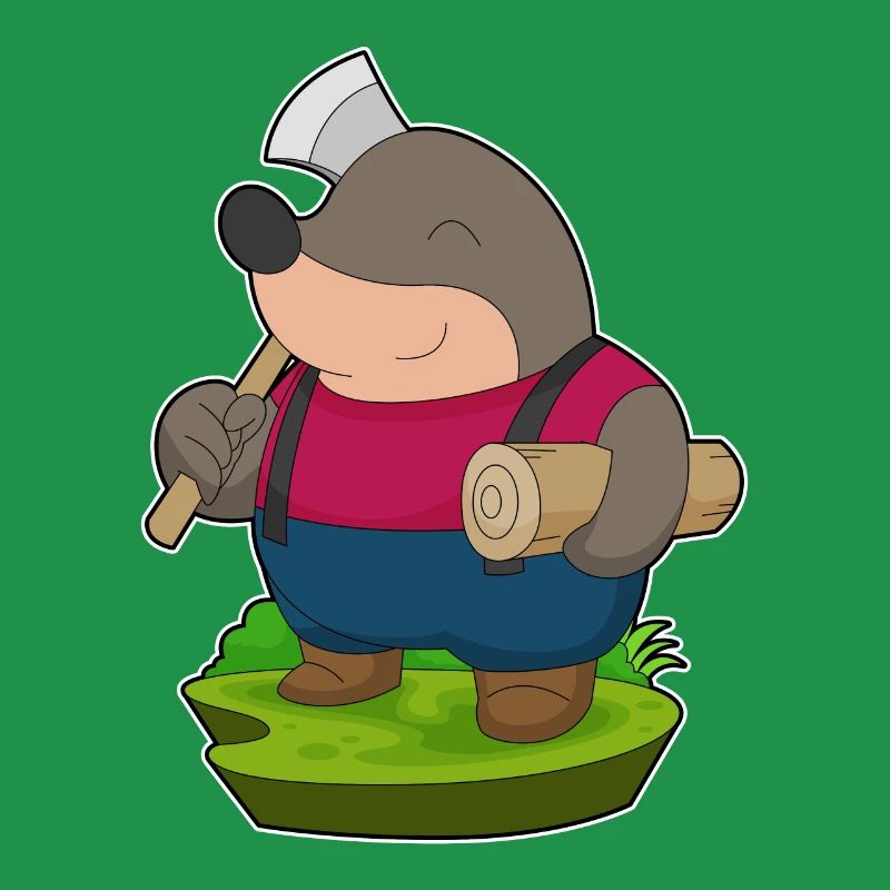 Mole Artisan Axe Tree Trunk