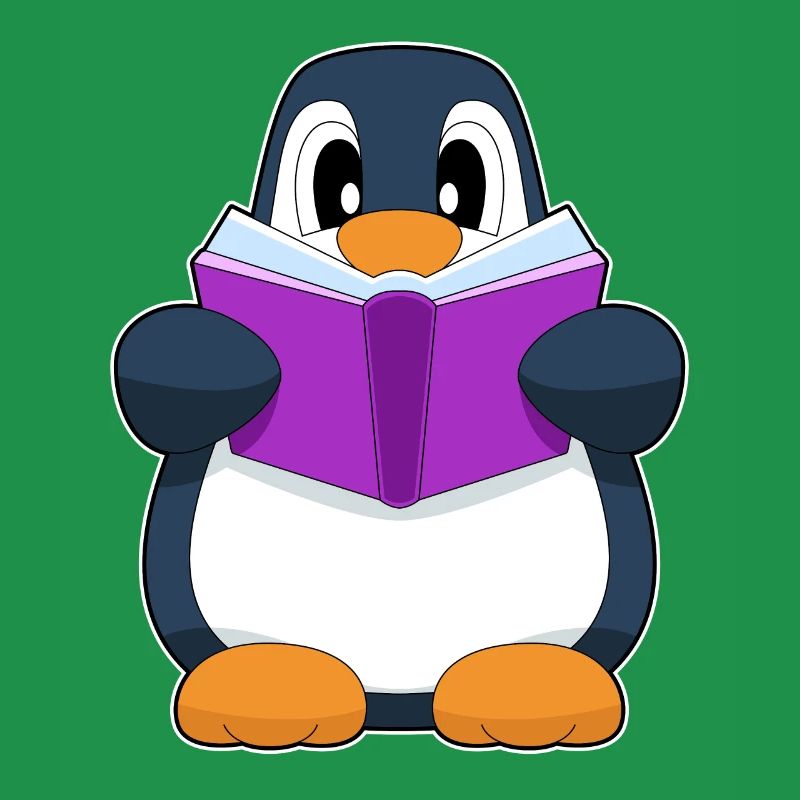 Pinguin Nerd Buch