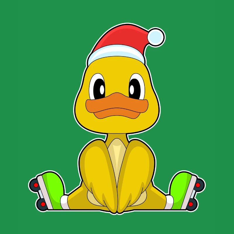 Duck Christmas Inline skating
