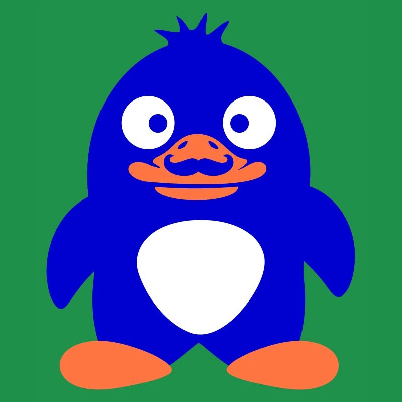 Pinguin Schnurrbart Sir Mr. Herr Mustache Bart