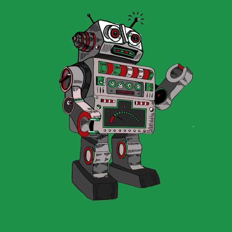 roboter robby mr. robot scifi android toy retro pc