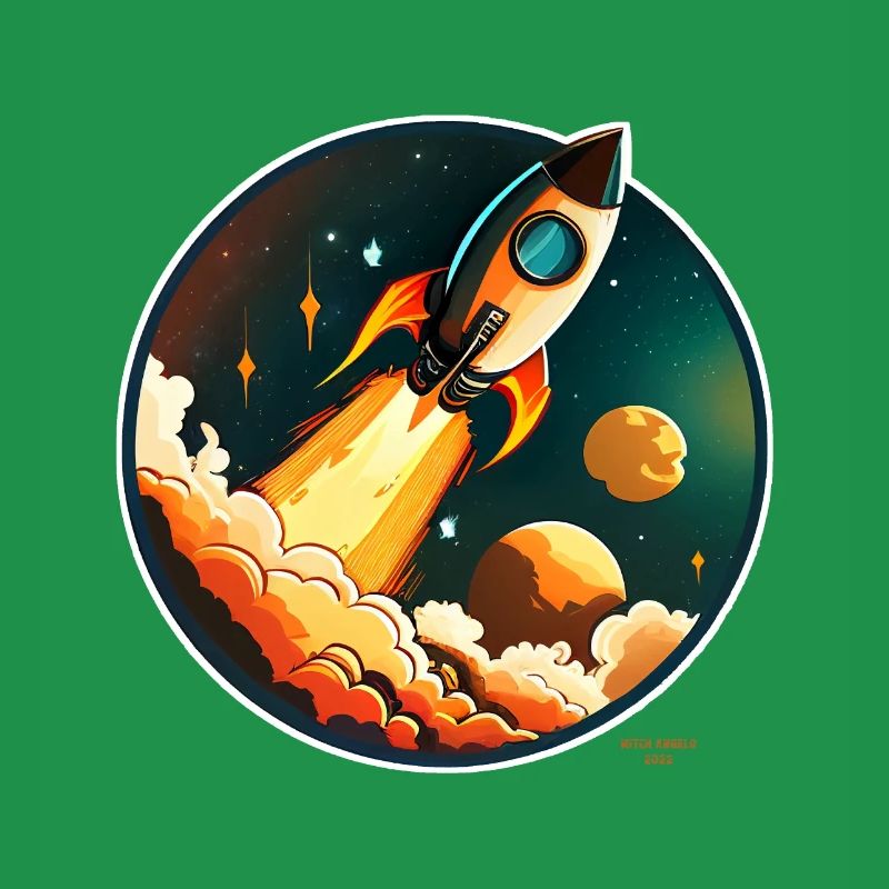 Fusée en route vers l'espace