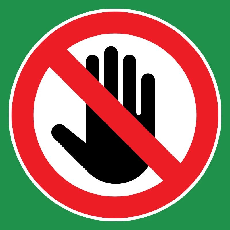 Caution Do Not Touch, Do Not Touch Symbol