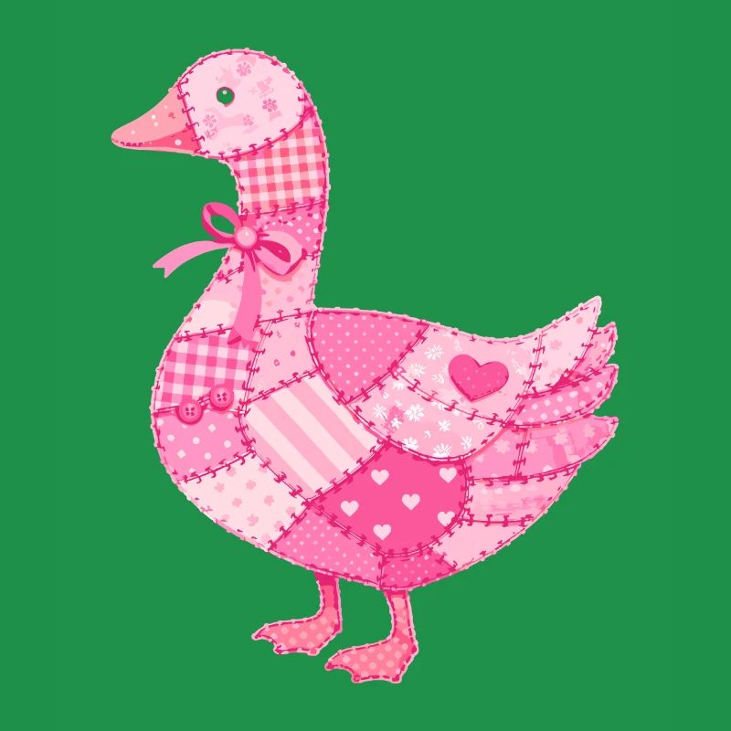 Patchwork Duck Pink