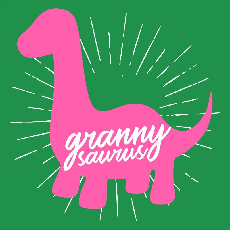 Grannysaurus Lustige rosa Dinosaurier-Großmutter