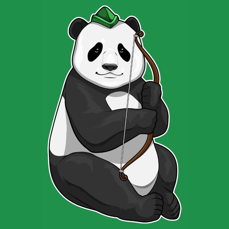 Panda Bogenschütze Bogen