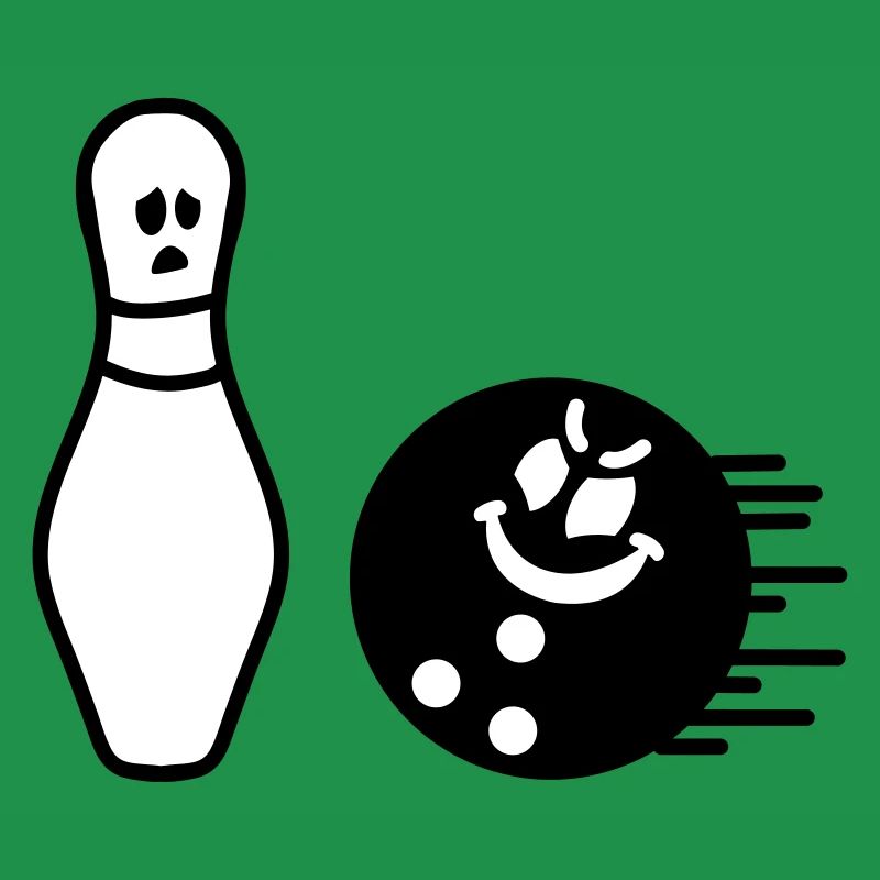Pin und Bowlingkugel Bowling