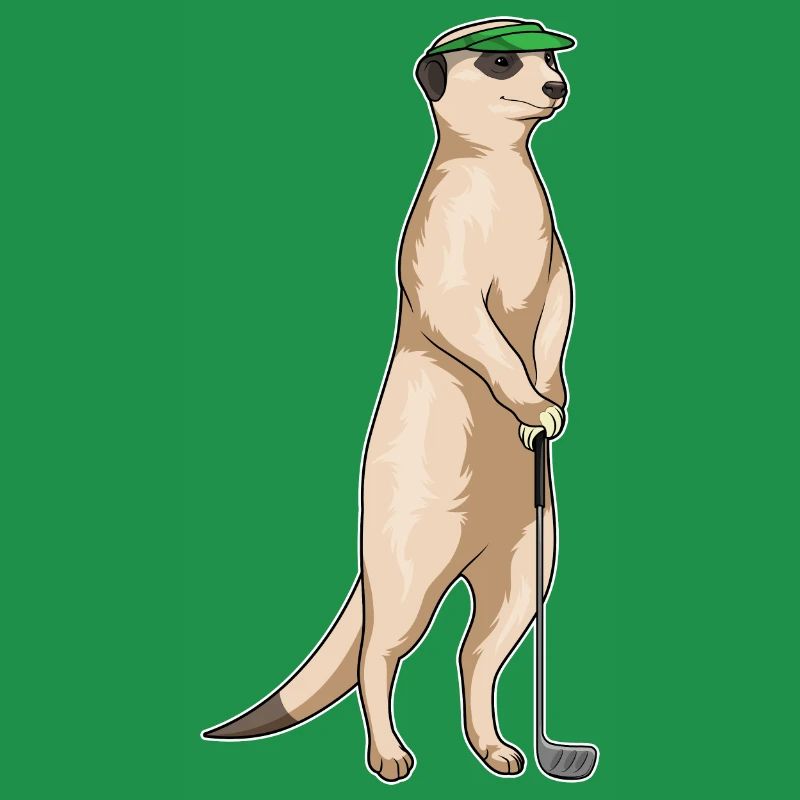 Erdmännchen Golf Golfschläger