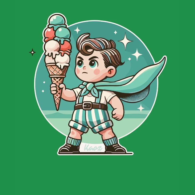 Eiscreme-Held Retro Superboy