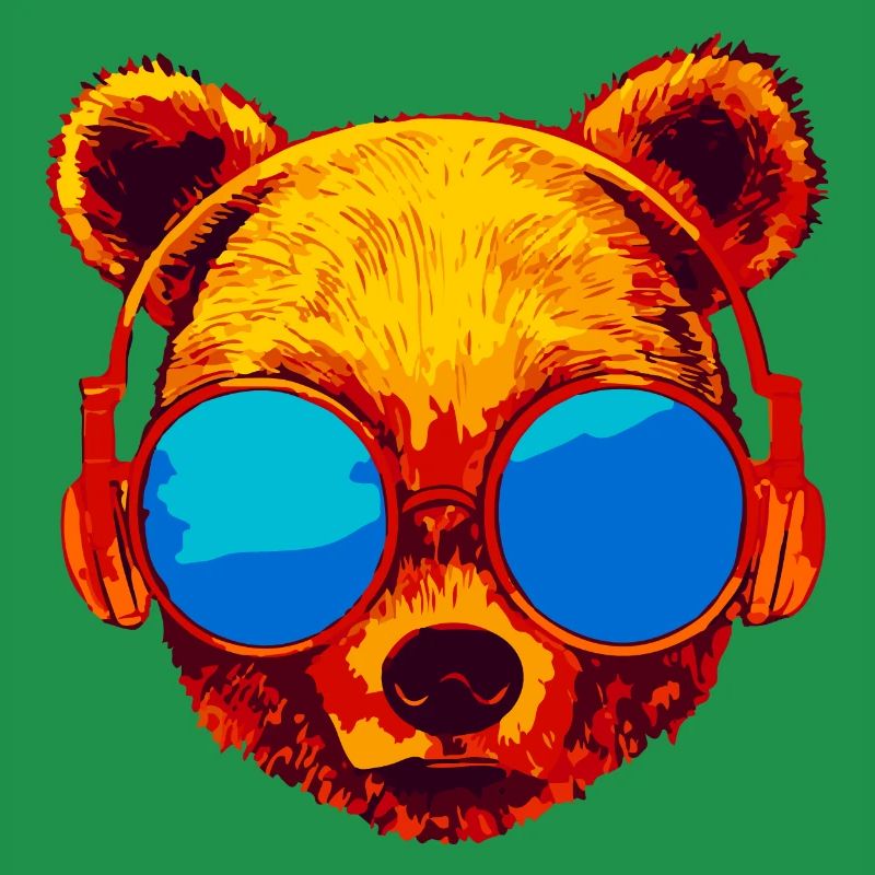 Bear with sunglasses