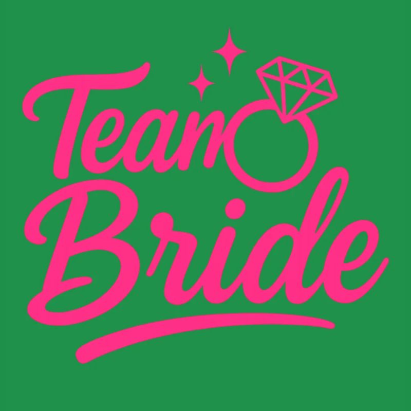 Team Bride Pink Ring Script