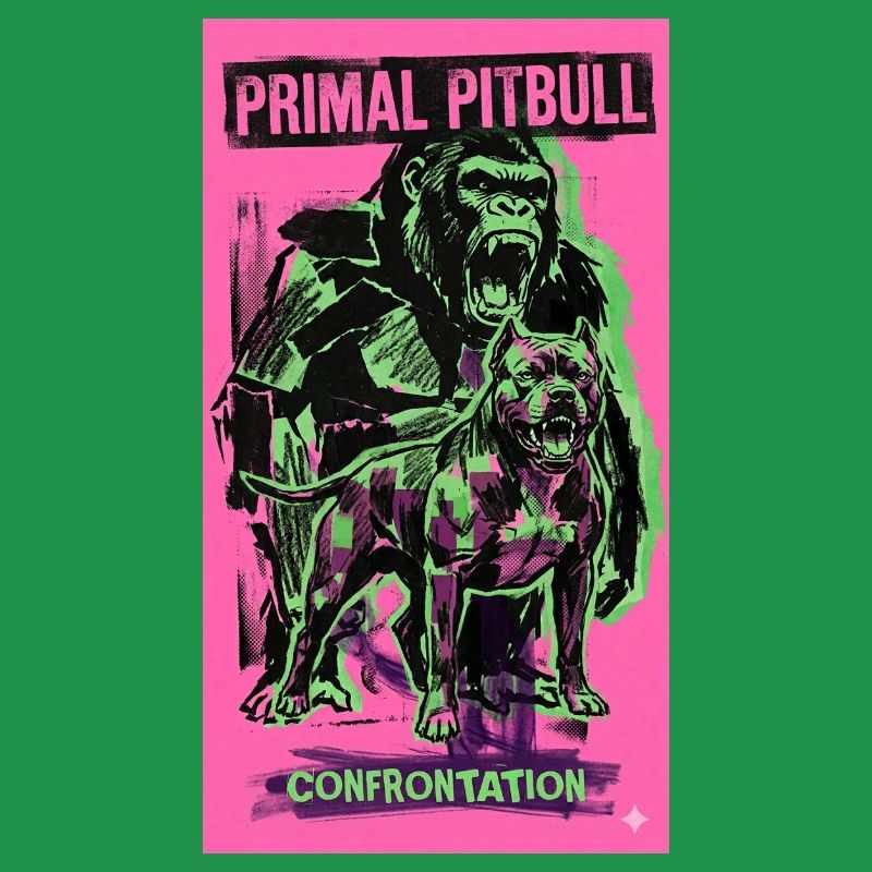Primal Pitbull Confrontation