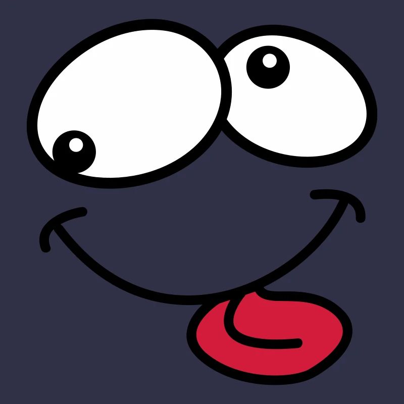 Stupide Crazy Grimace Comic Cartoon Face
