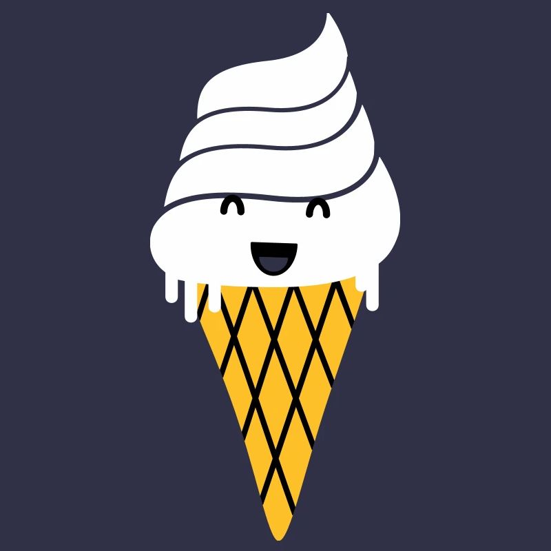 crème glacée - crème glacée de gaufre