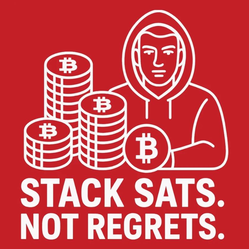 Conception de sweat à capuche Bitcoin – Stack Sats. Pas de regrets.
