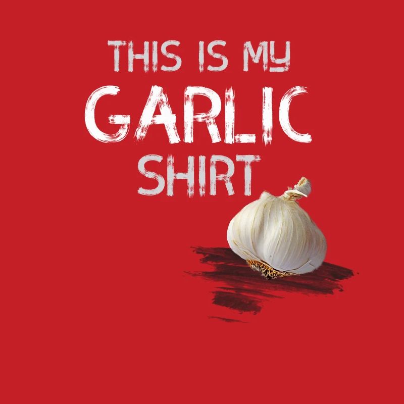 garlic shirt knoblauch statement geruch geschmack