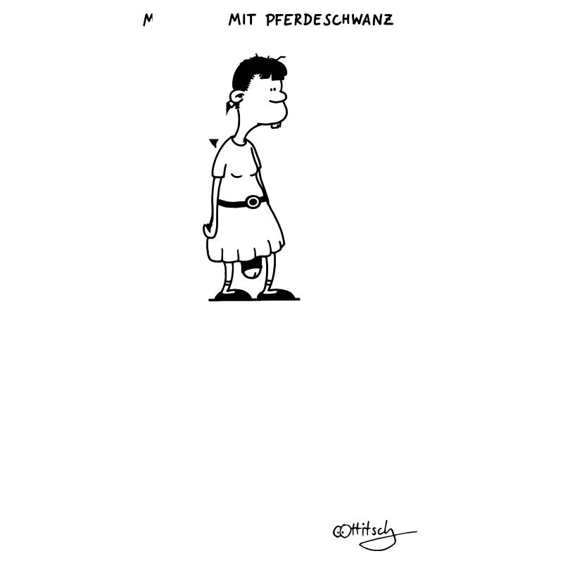 Mädchen mit Pferdeschwanz