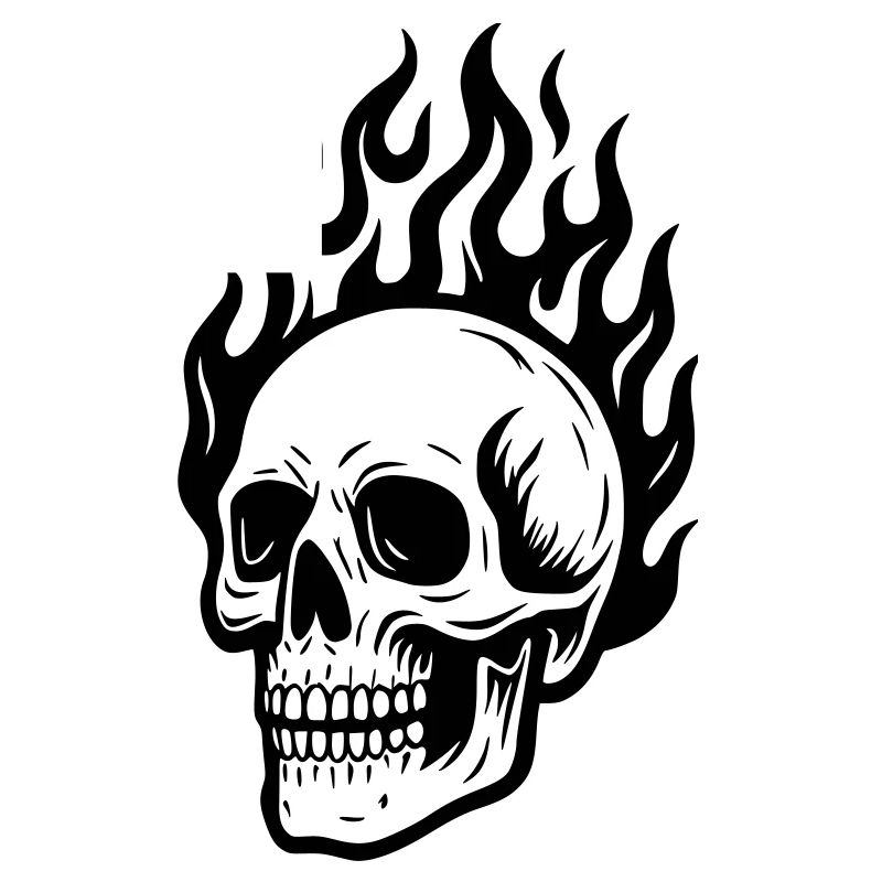 Skull ... on fire!