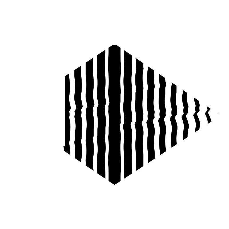 Rhombus shape line pattern many strokes