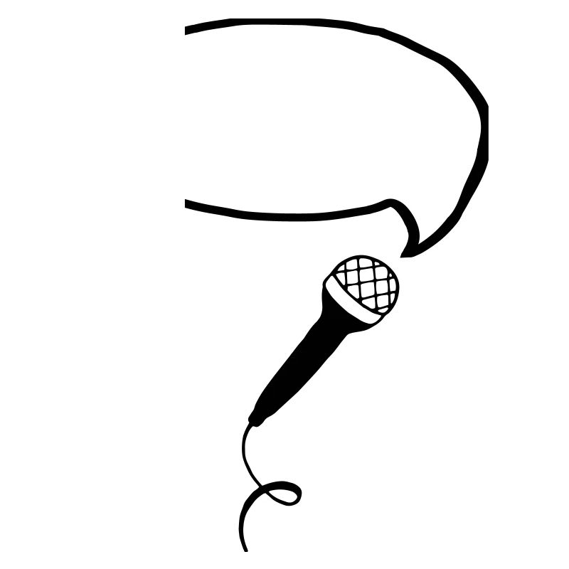 Microphone Bubble (Your Text)