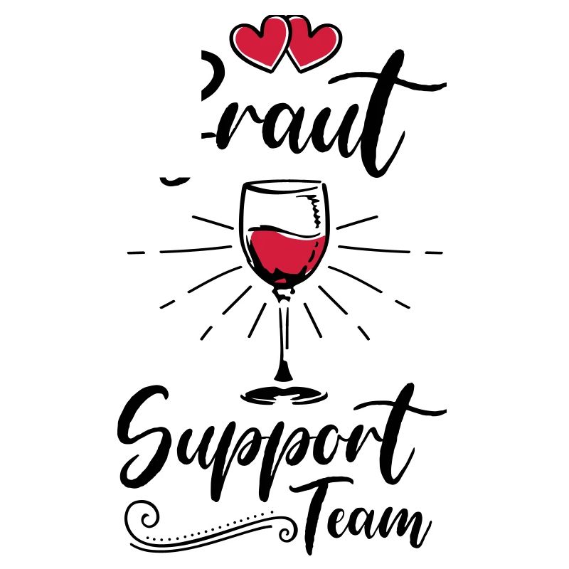 braut support team wein