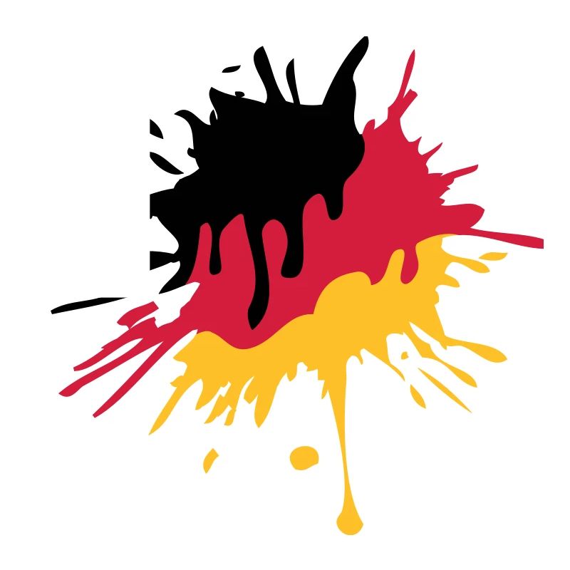 color blob graffiti drops germany nation black red