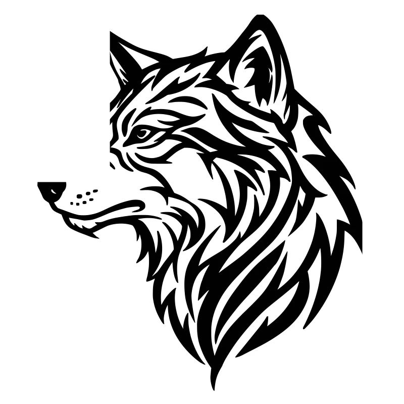 Wolf - tribal style